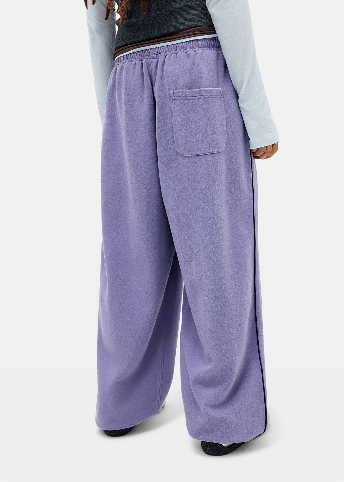 Harri Wide Leg Jogger Pants LILAC