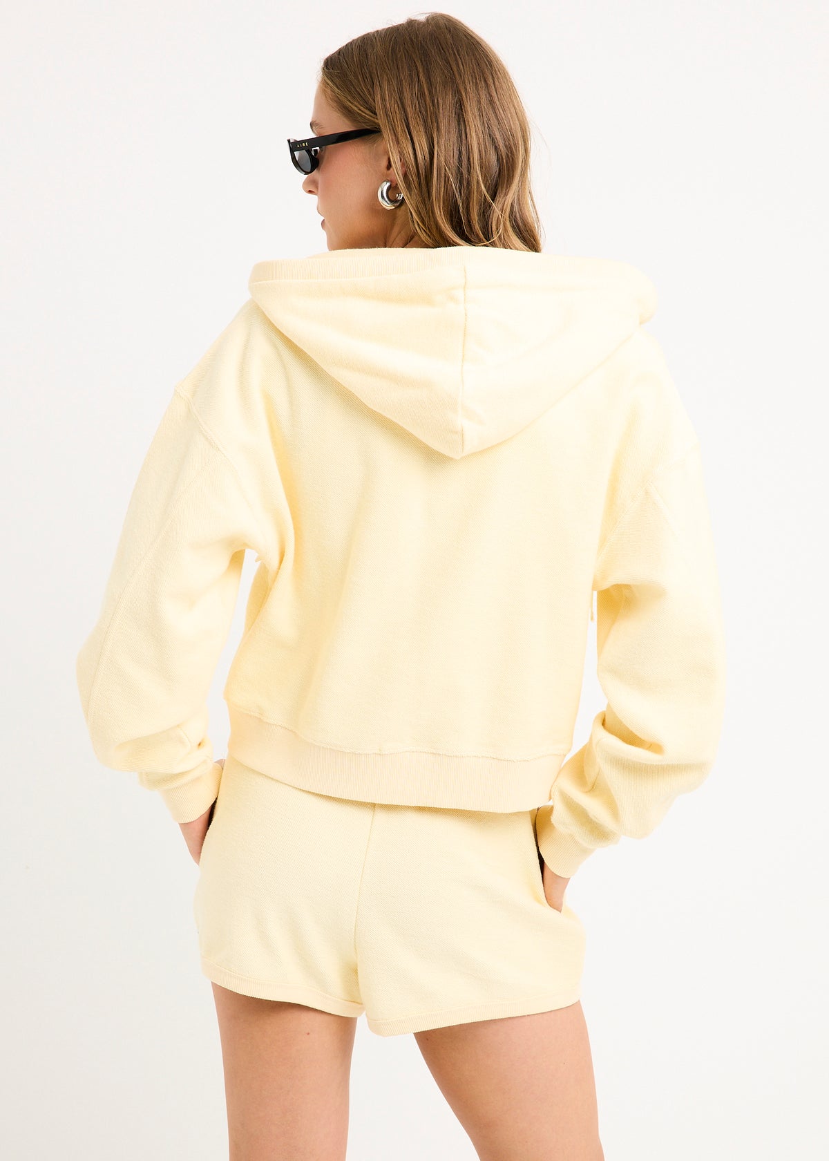 Palisades Terry Zip Thru Hoodie BUTTER
