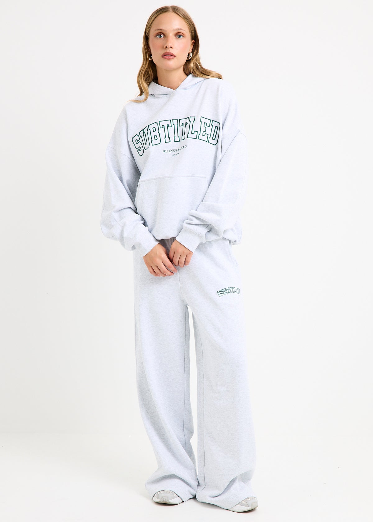 NYC Oversized Hoodie LIGHT GREY MARLE