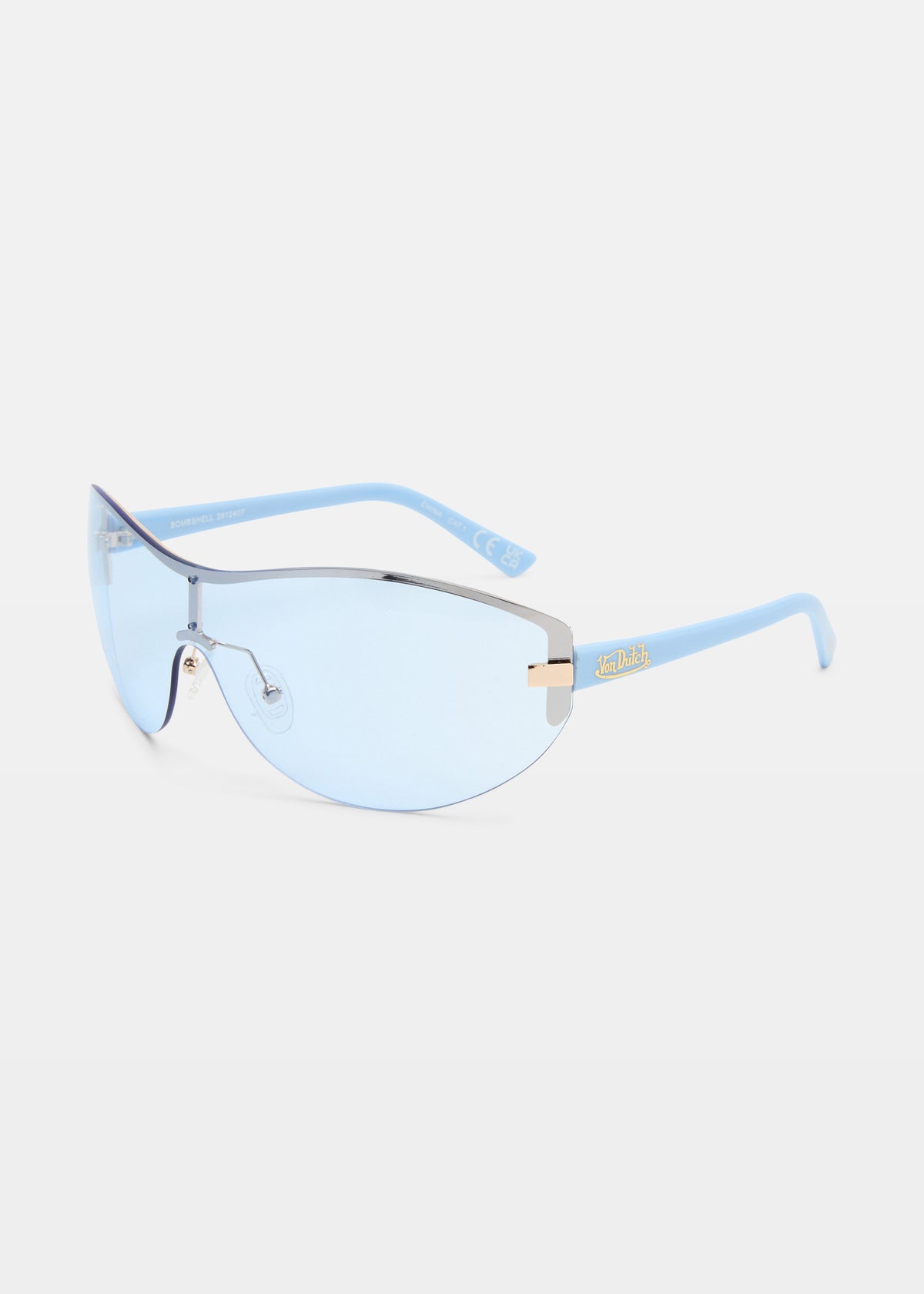 Bombshell Sunglasses GOLD / BABY BLUE SKY BLUE TINT