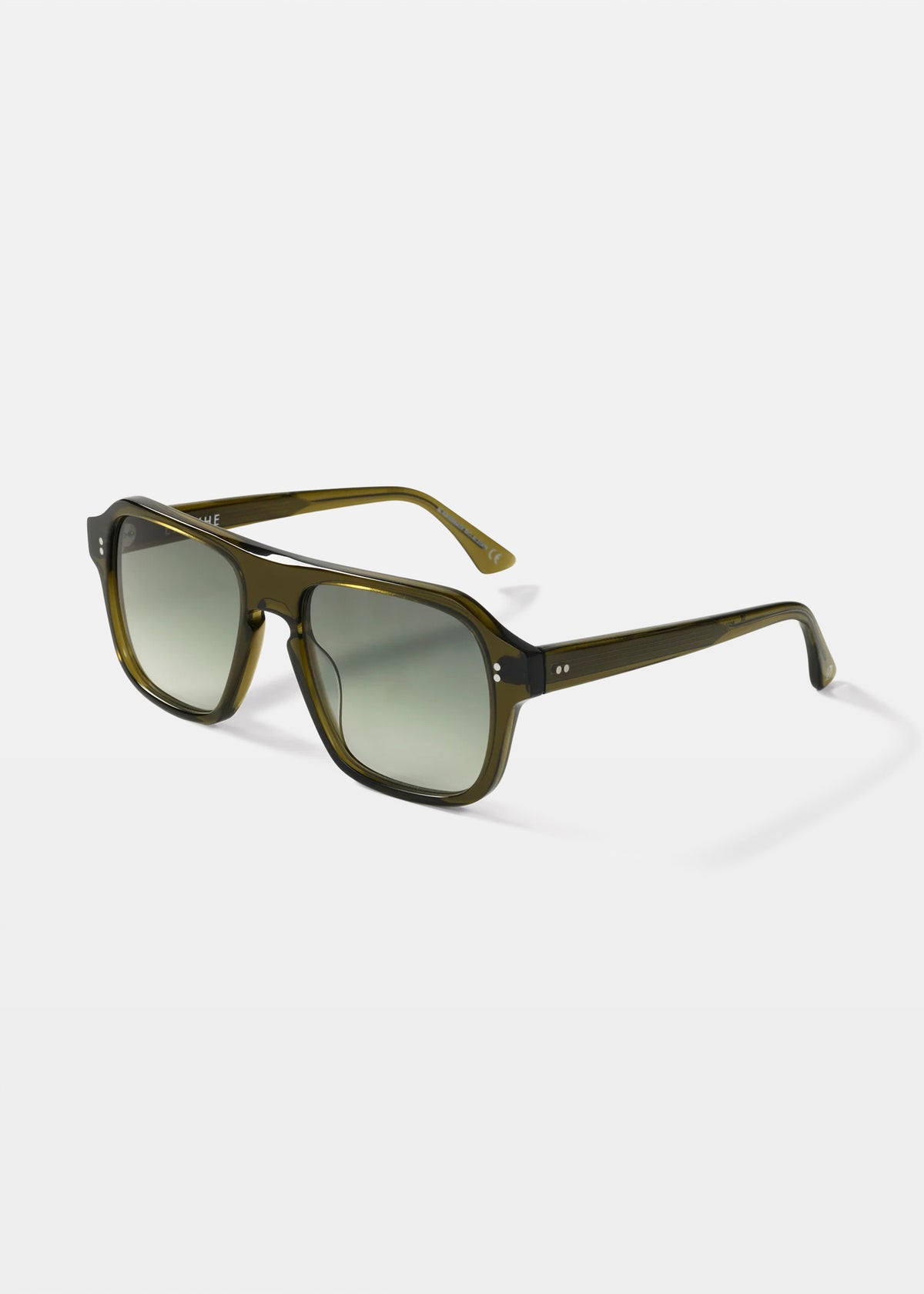 Pano Sunglasses Army Green Polished / Green Gradient