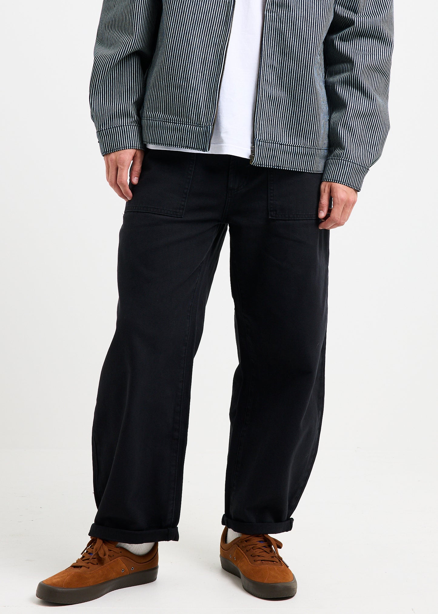 Ezy Barrel Denim Jeans Work Canvas Roll Black