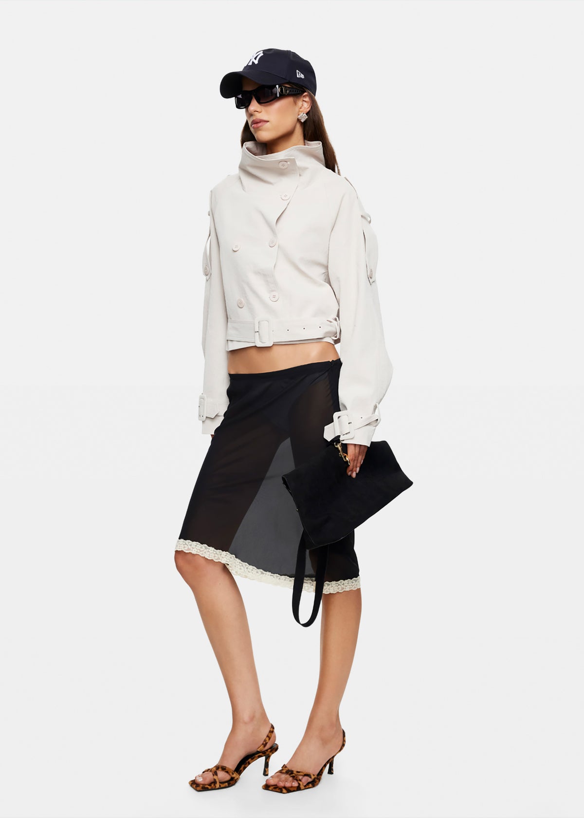 Blanc Cropped Trench TAUPE