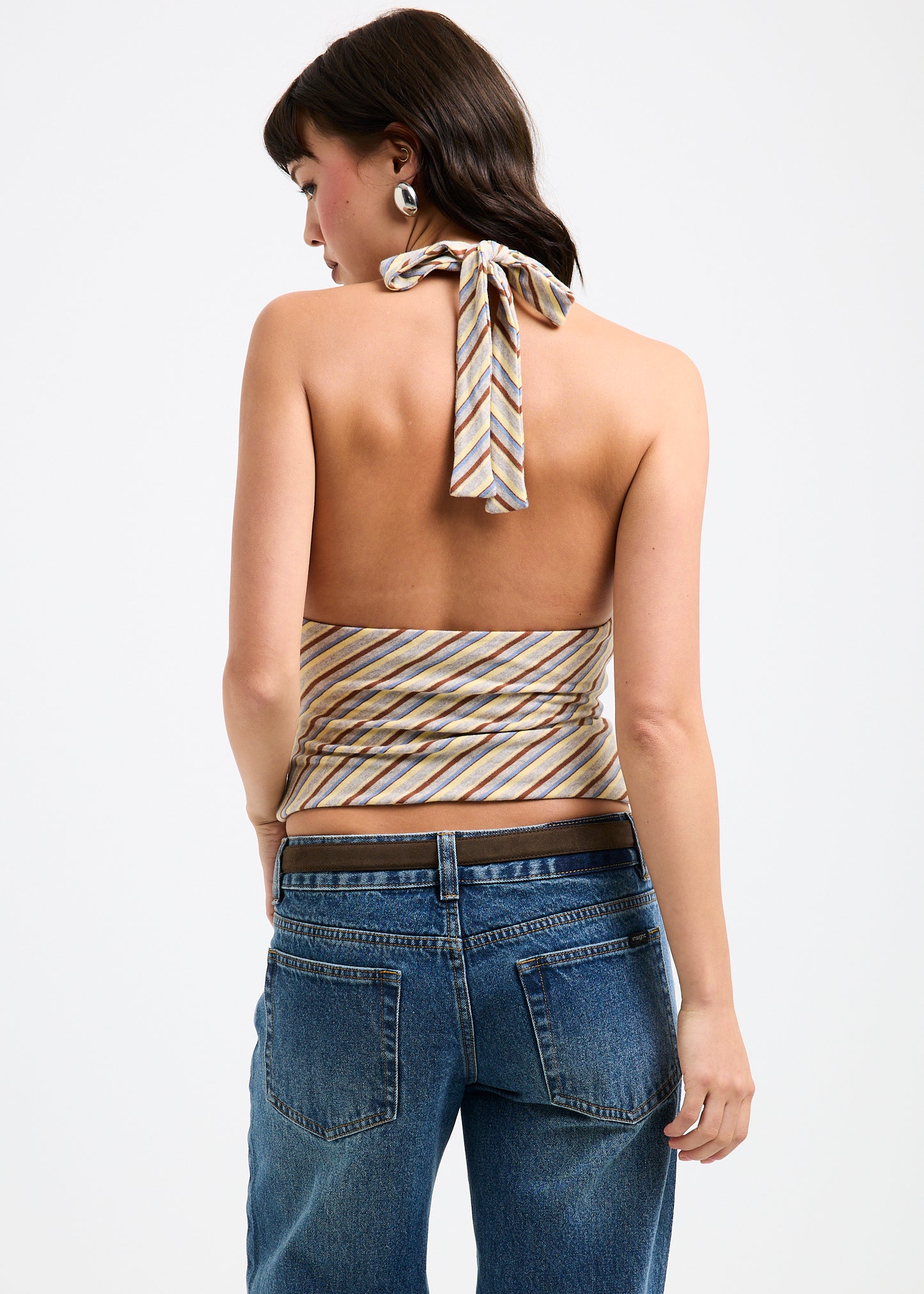 Danni Stripe Halter Top
