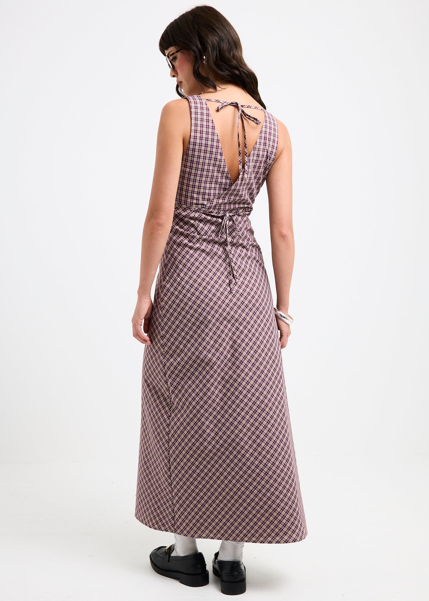 Kaia V Neck Midi Dress