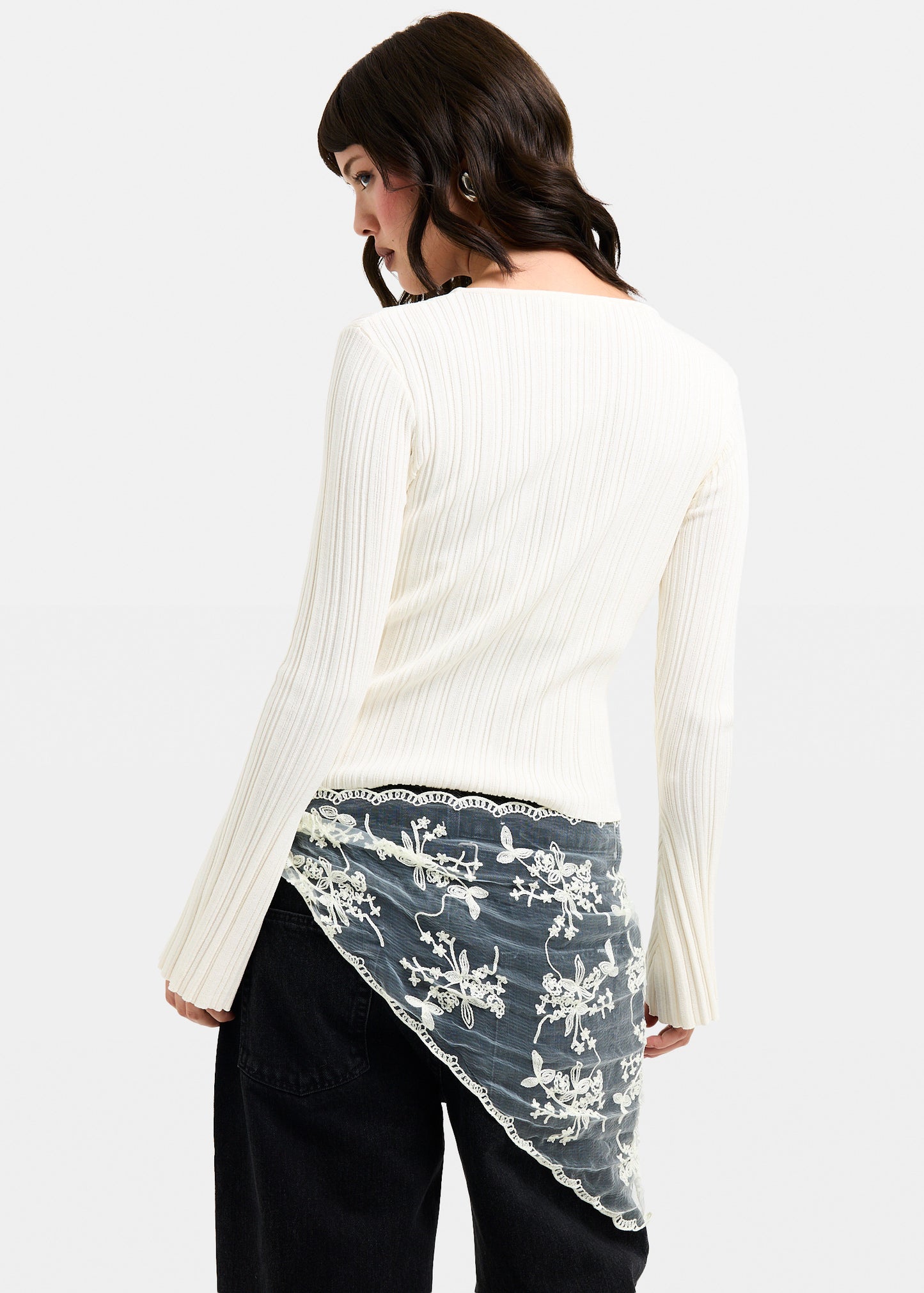 Holland Boat Neck Long Sleeve Knit Top