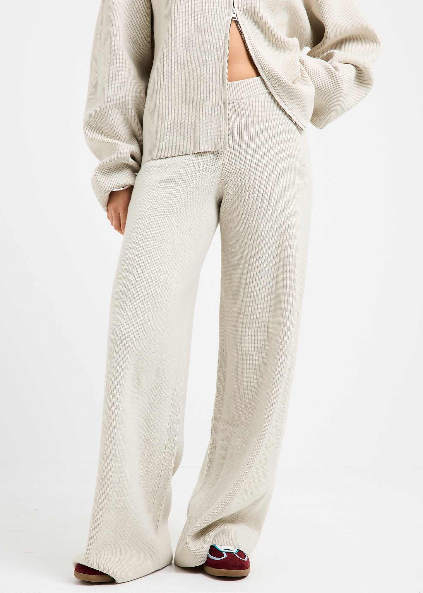 Agnes Rib Wide Leg Pants