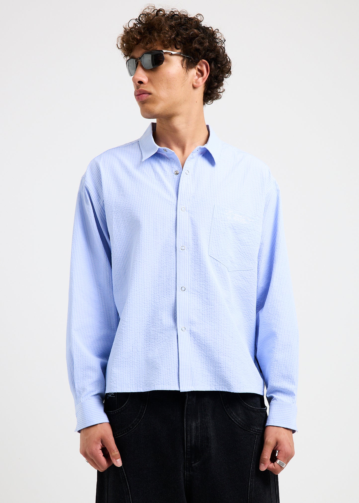 Crinkle Long Sleeve Shirt