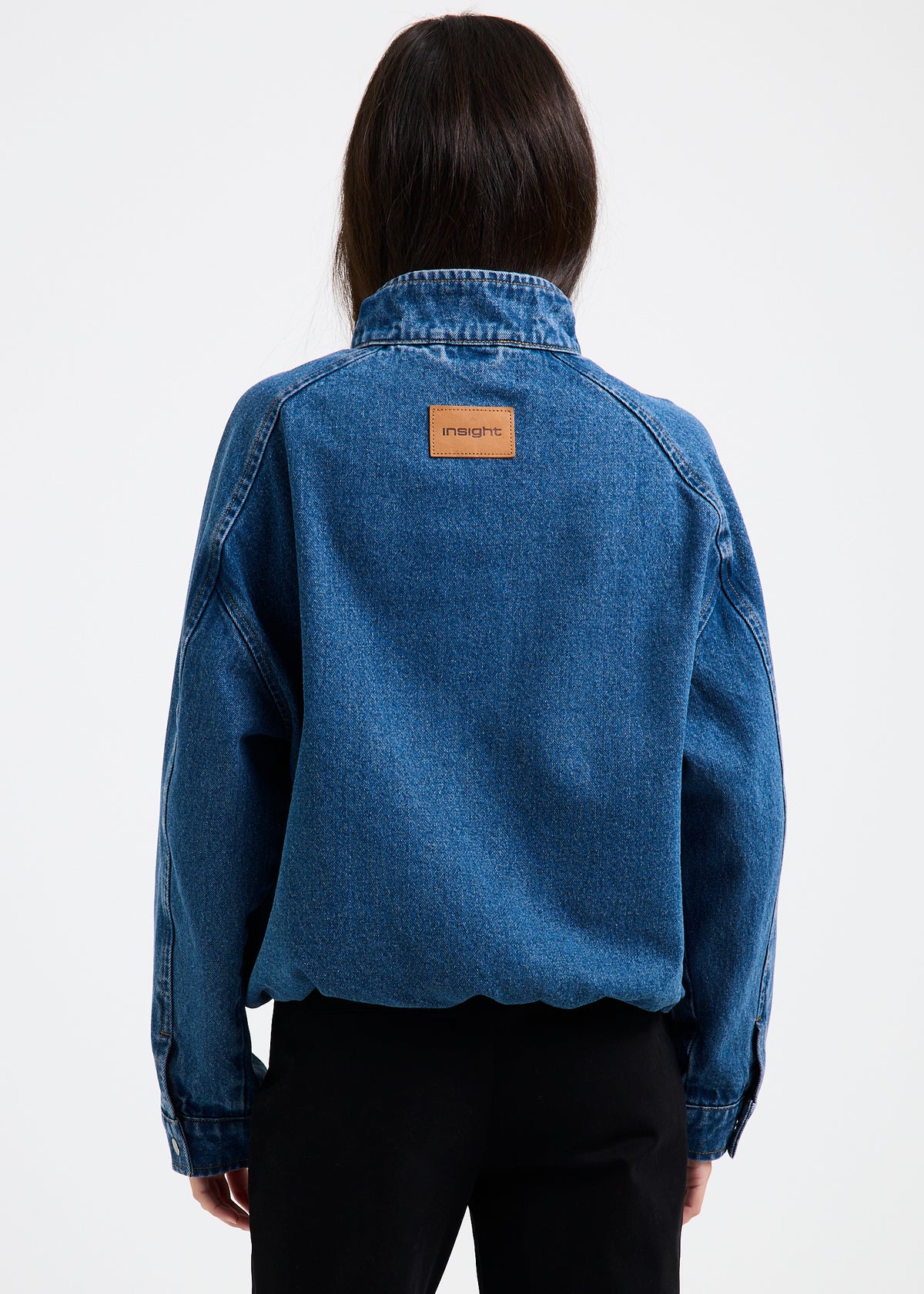 Talia Denim Funnel Jacket MOODY BLUE