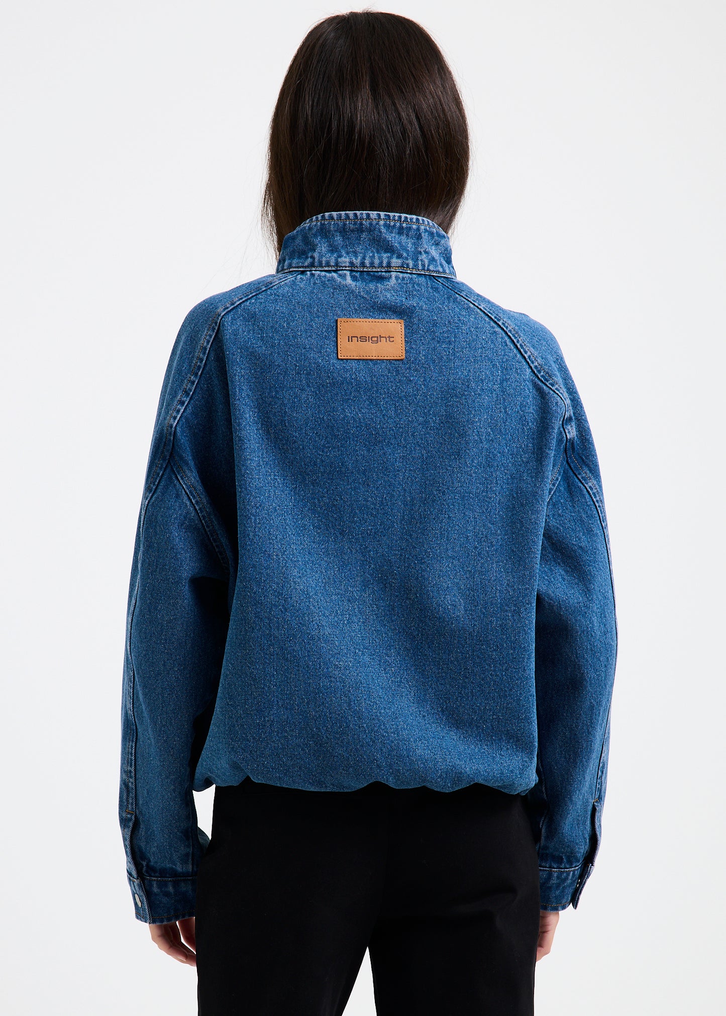 Talia Denim Funnel Jacket