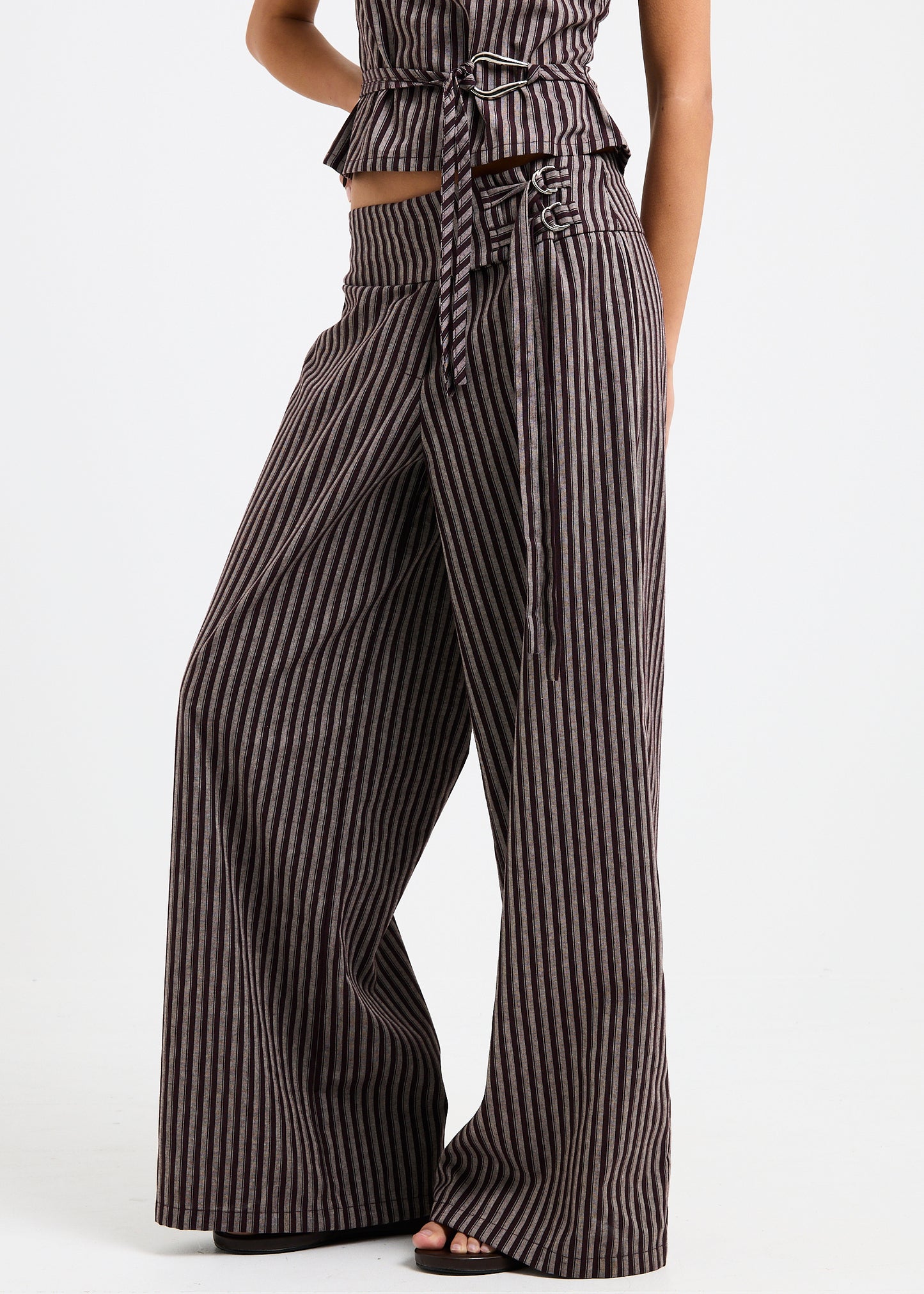 Naia Stripe Tie Pants