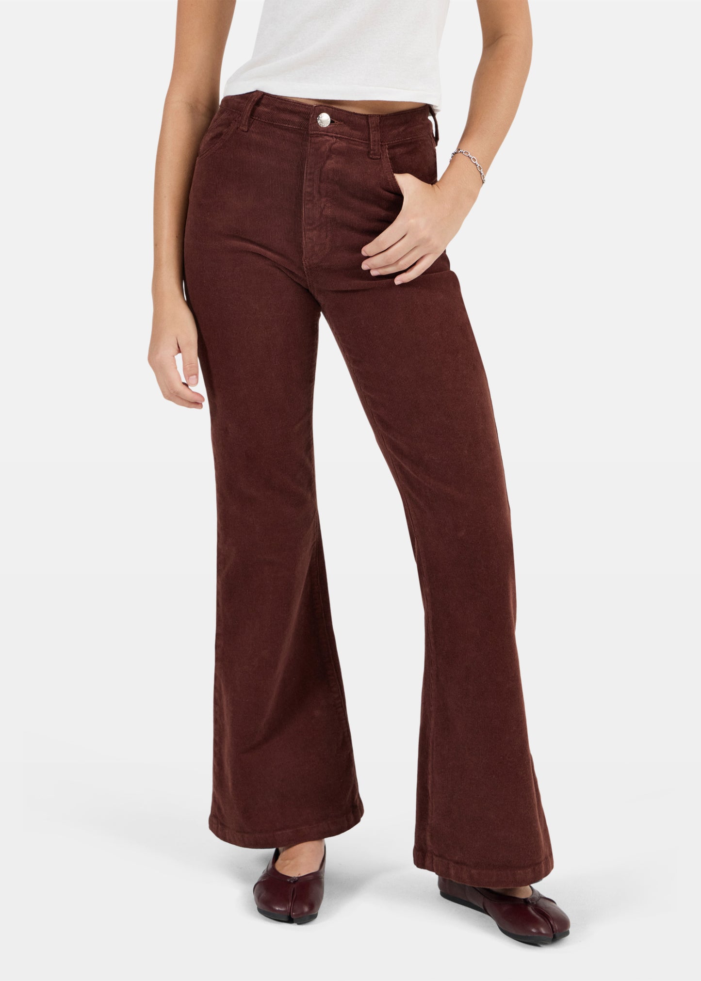 Eastcoast Flare Jeans Cognac Cord