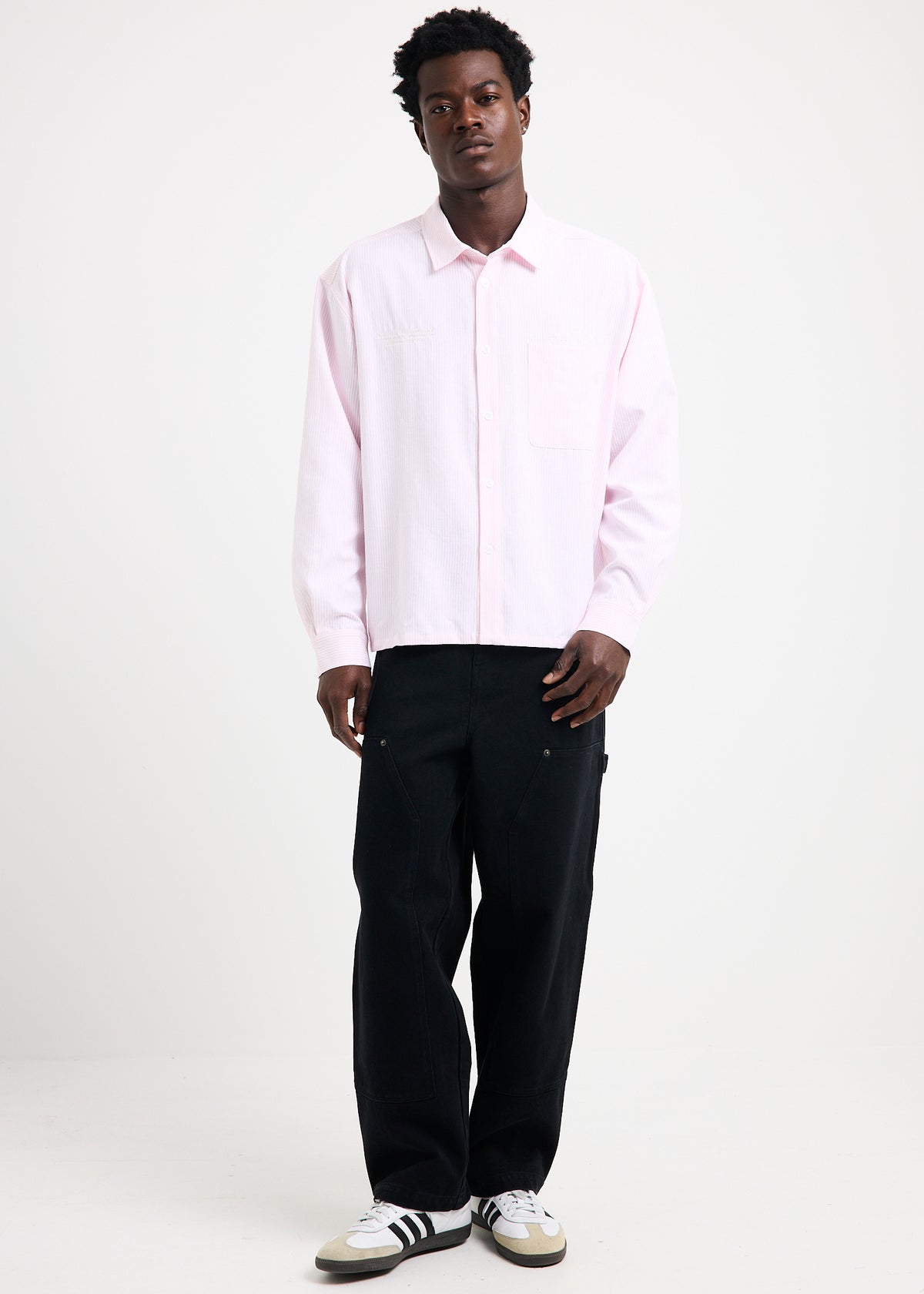 Archive Long Sleeve Cropped Shirt PINK