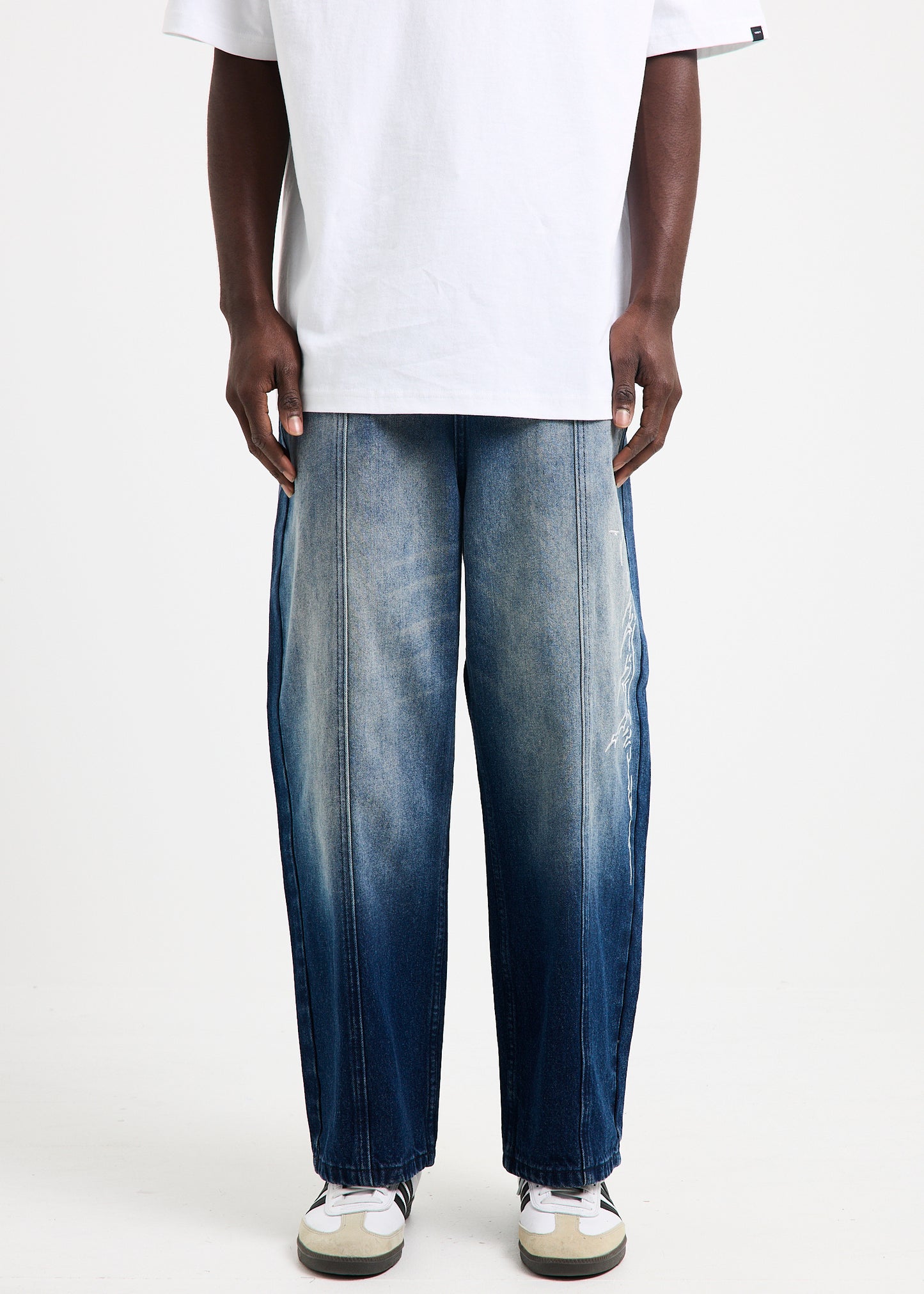 Cyber Script Denim Jeans