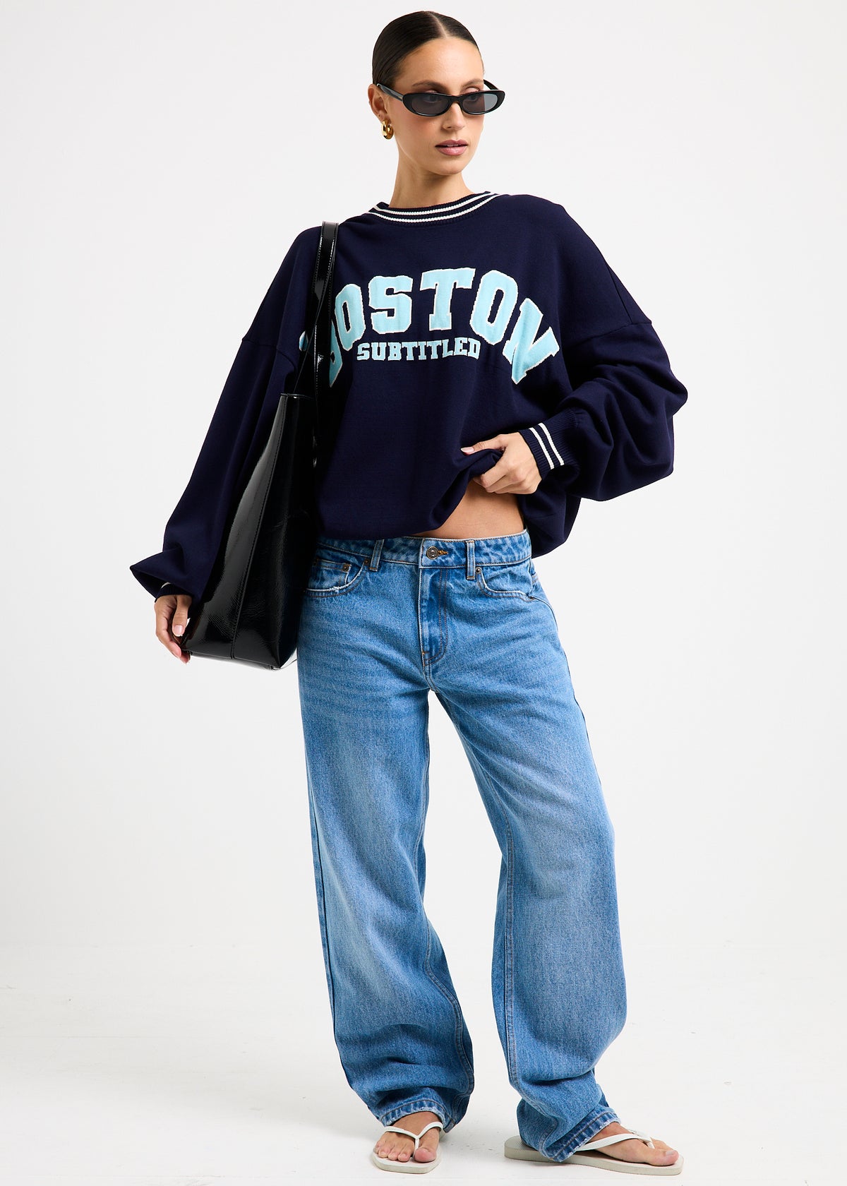 Andrina Oversized Crew Neck Sweater