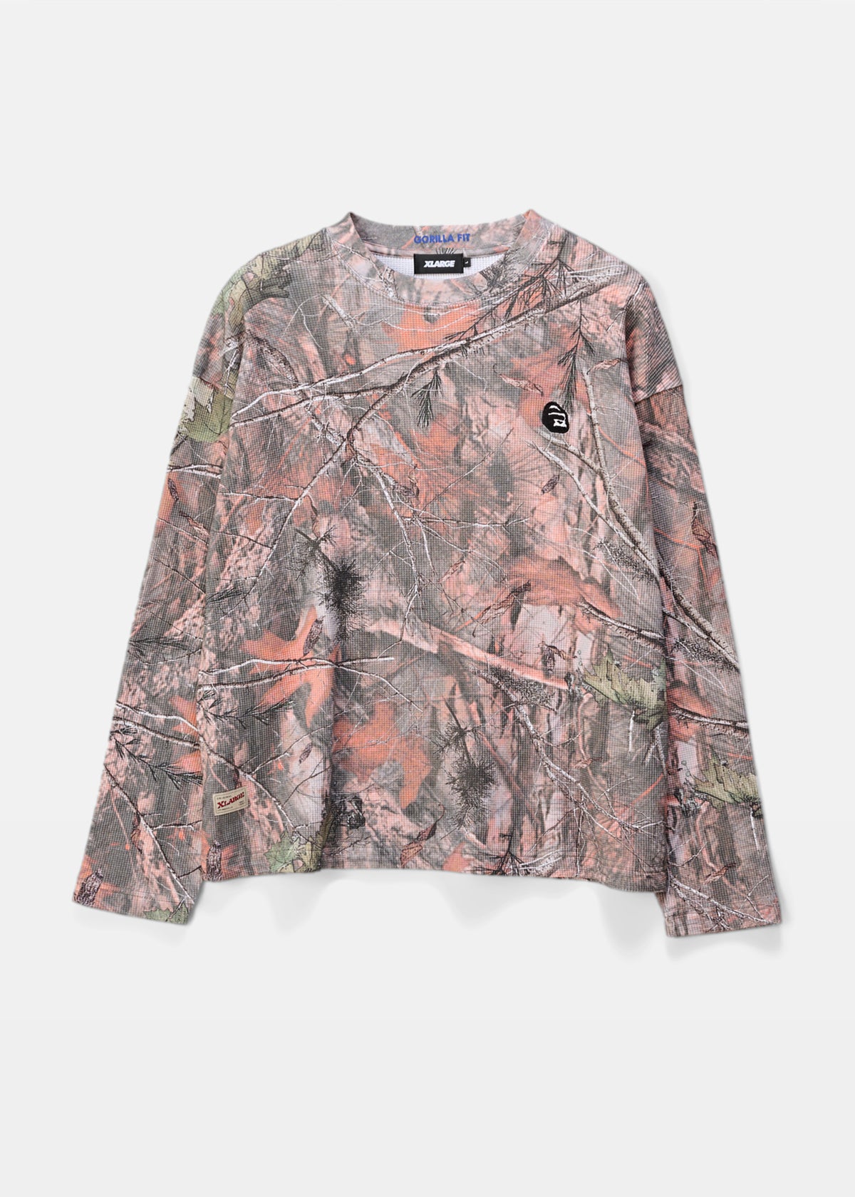 Camo Waffle Knit long sleeve Tee REAL TREE CAMO