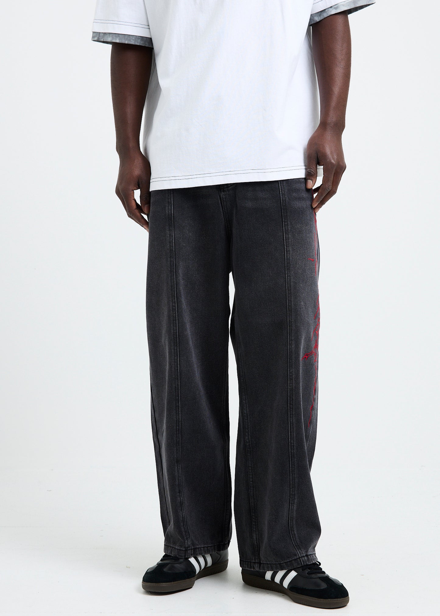 Cyber Script Denim Jeans