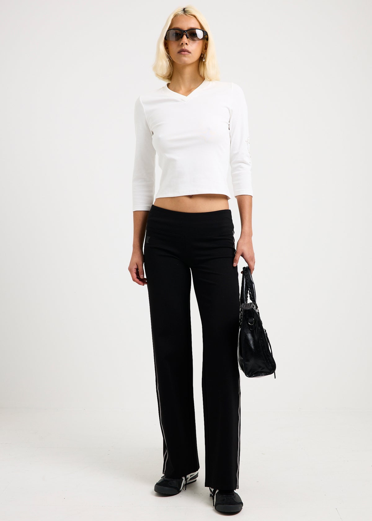 Drew Sporty Straight Leg Pants BLACK