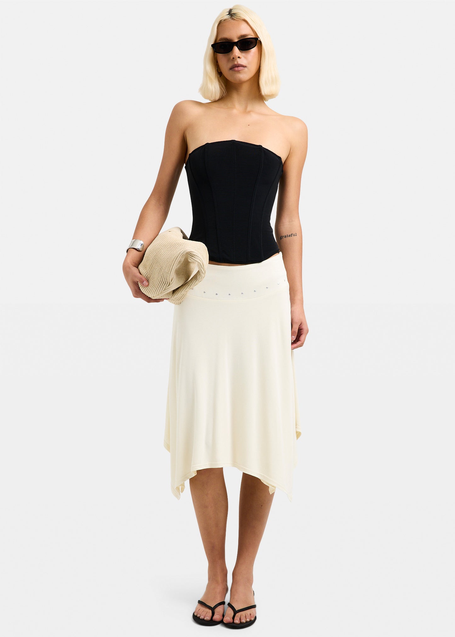 Sia Stud Handkerchief Skirt
