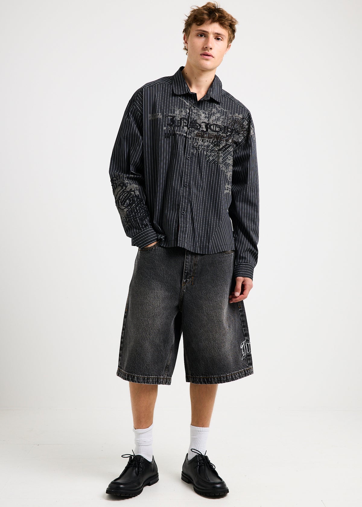 Dredge Denim Jorts WASHED BLACK
