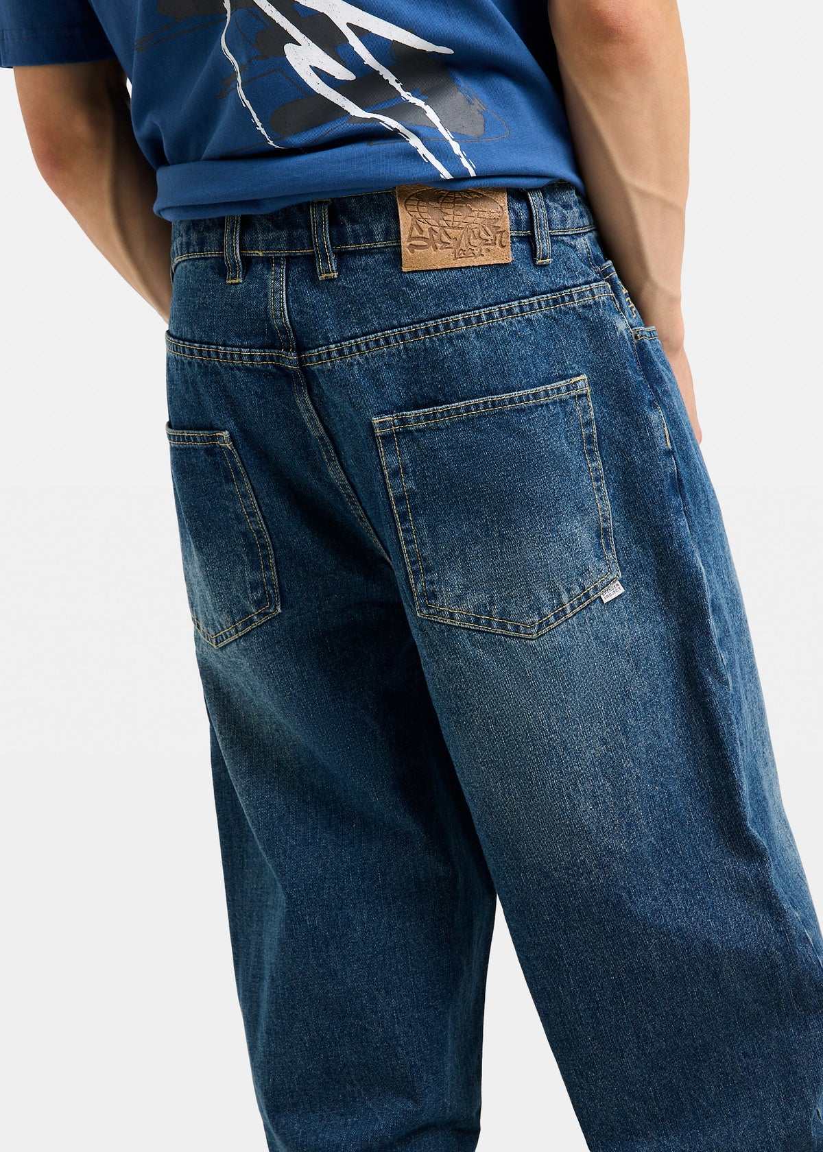 Wide Boy Denim Jeans SLUB GARAGE BLUE