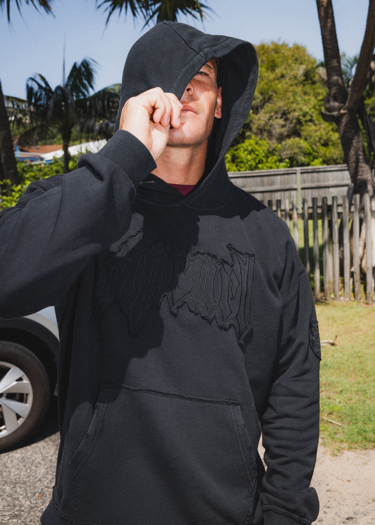 ARCHIVE ROTA GOTH HOOD WASHED BLACK