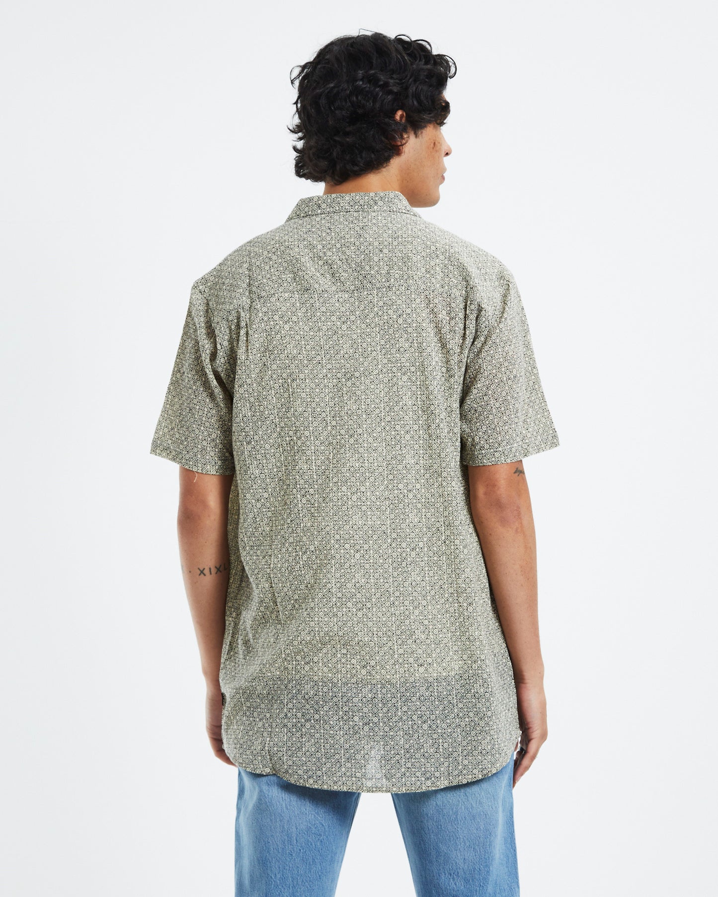 Bon Tiki Short Sleeve Shirt Bone
