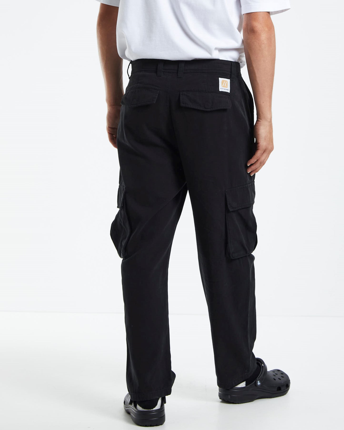 Green Onions Cargo Pants Washed Black