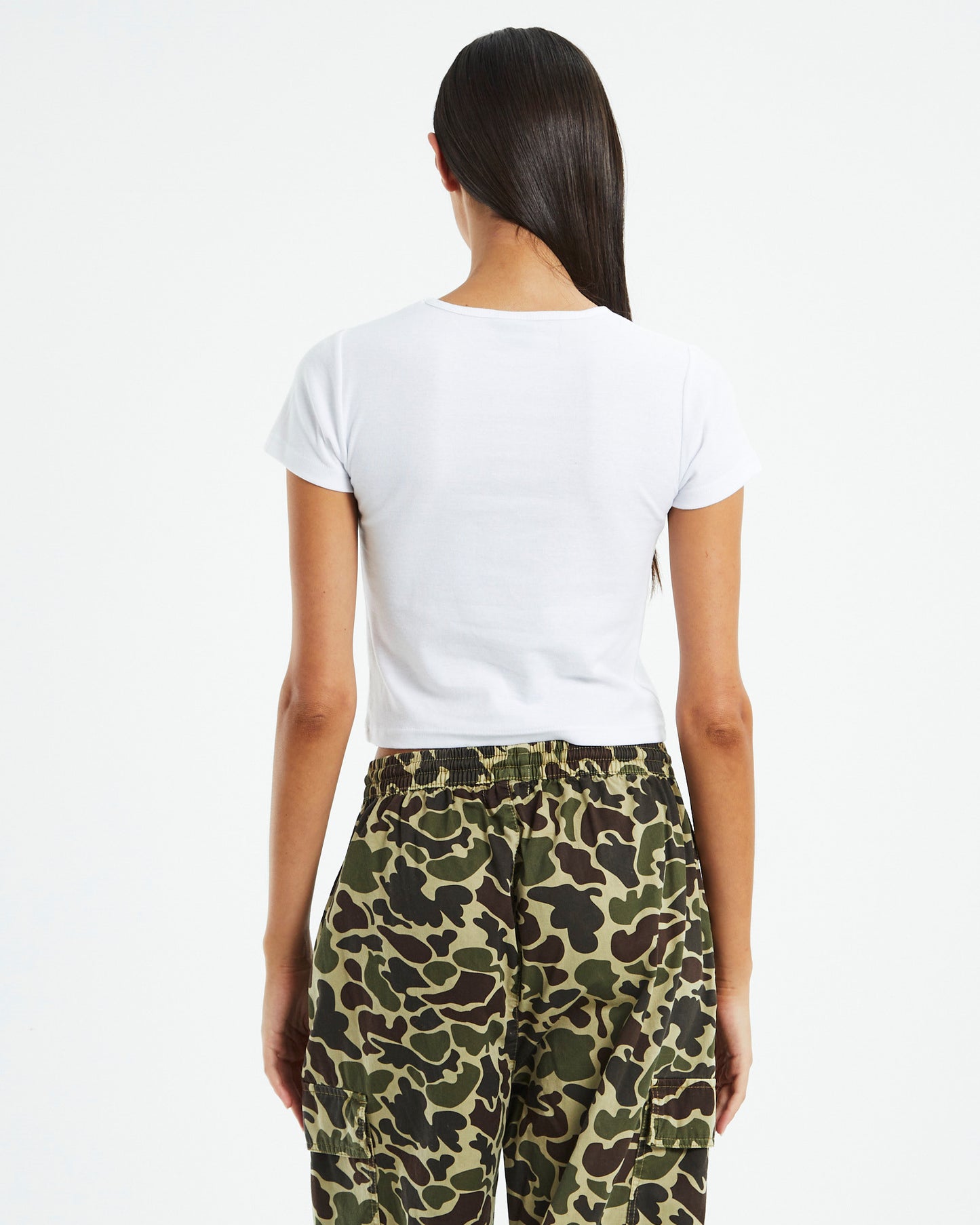 Soul Rib Tee White Moss