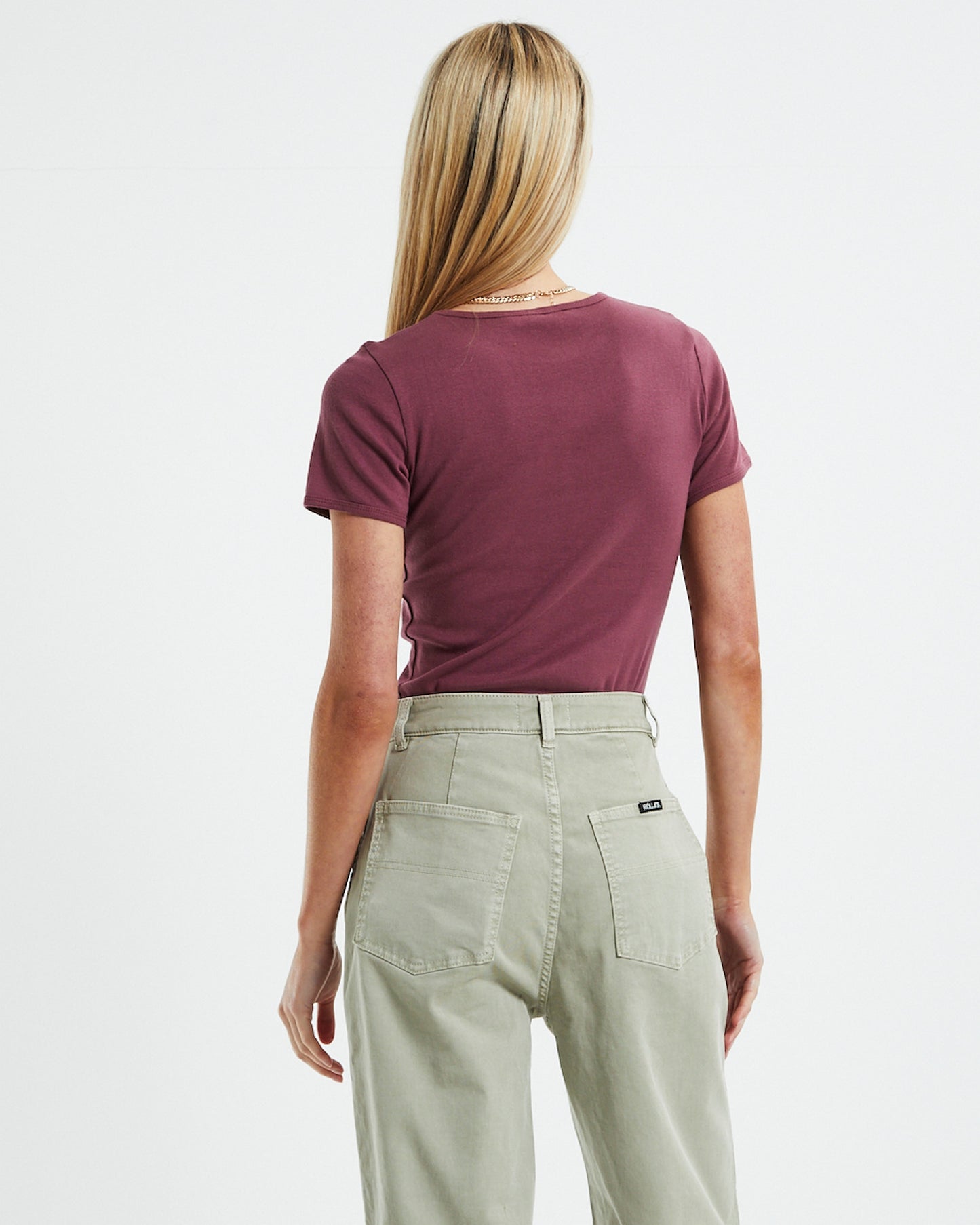Baby Rib Logo T-Shirt Mulberry