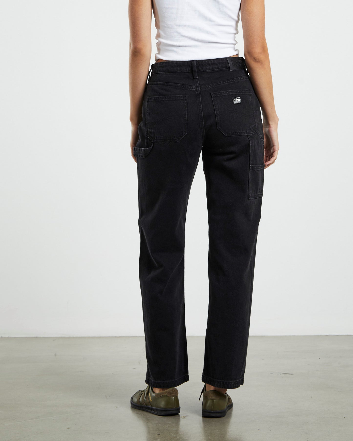 90s Mid Baggy Jeans Record Black
