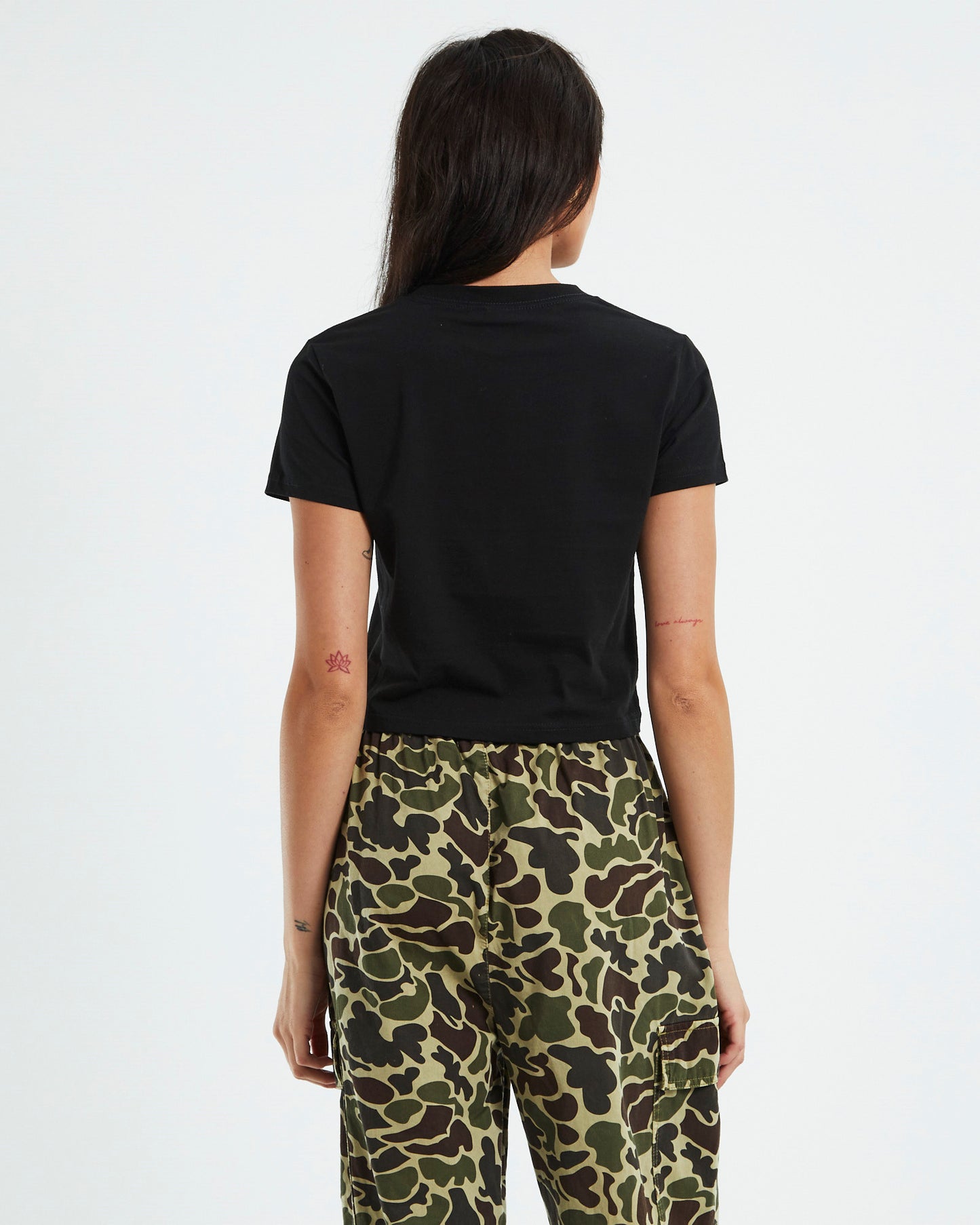 Square Slim Tee Black