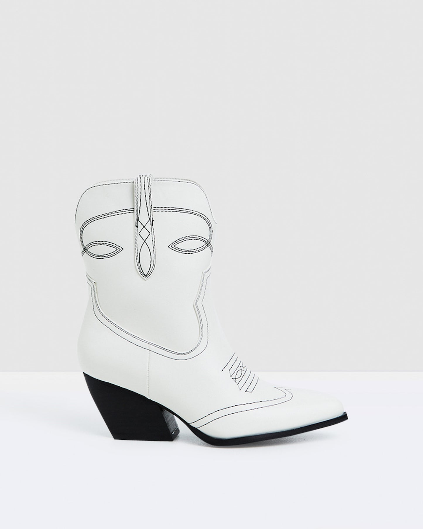 Cora Cowboy Boots White