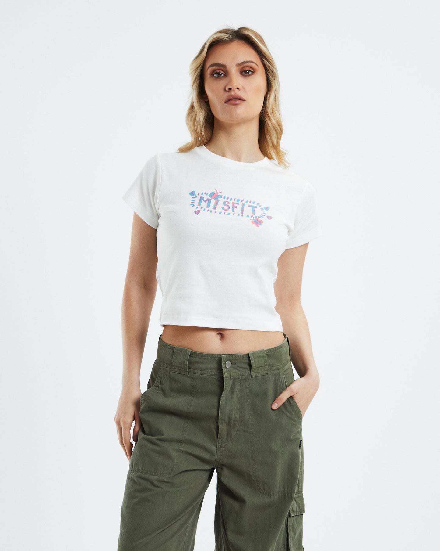 Friends & Strangers Rib Tee Washed White