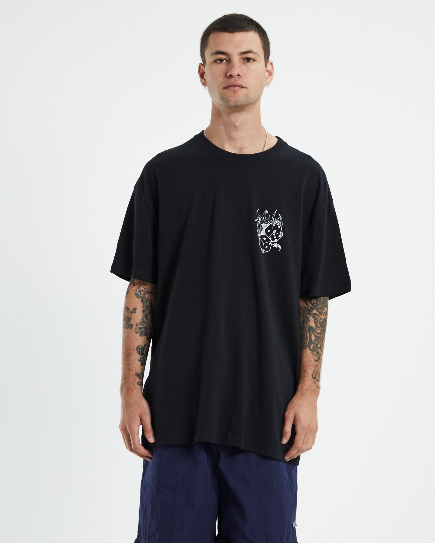 Fire Dice Short Sleeve T-Shirt Black