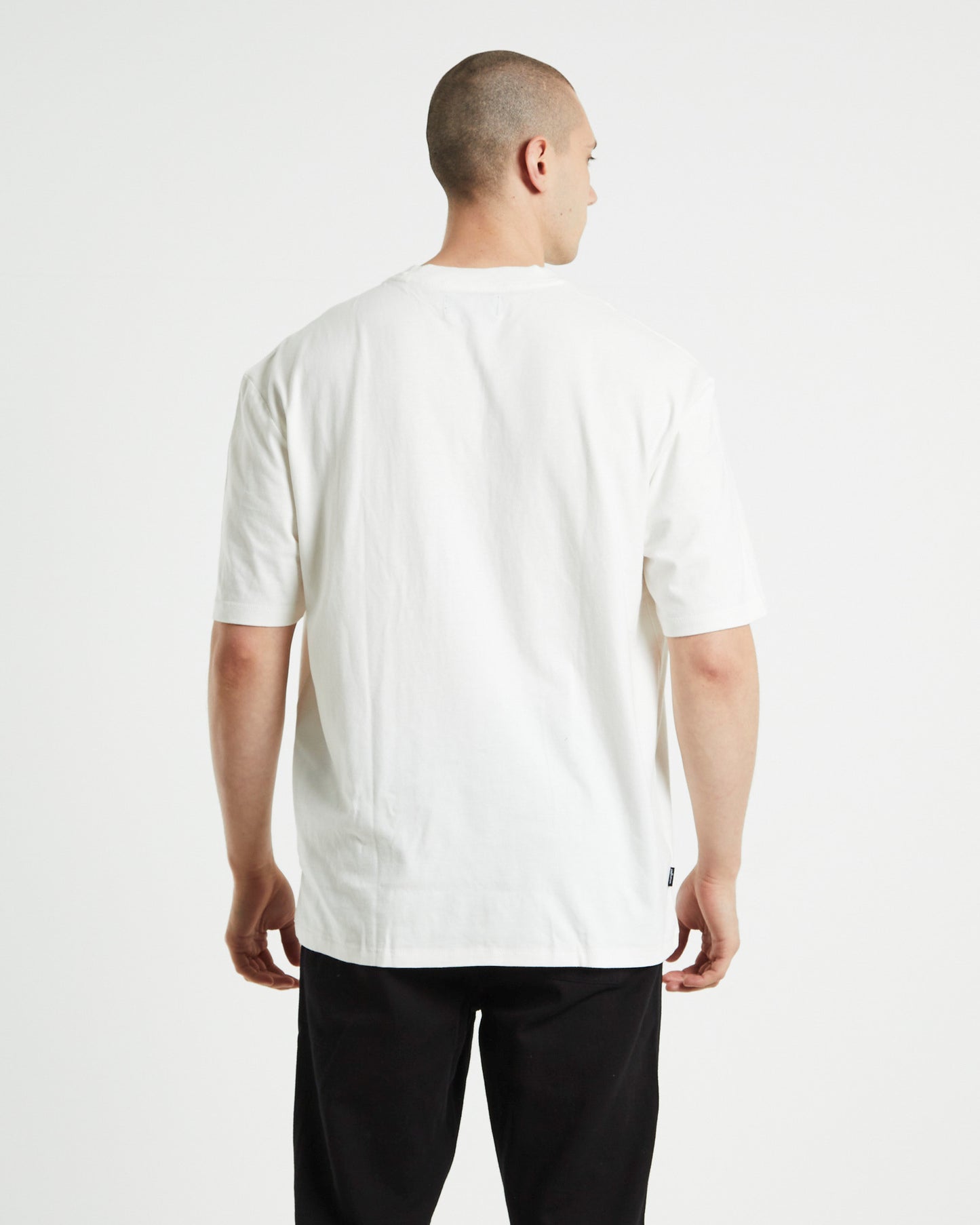 Tripped Baggy Tee Vintage White