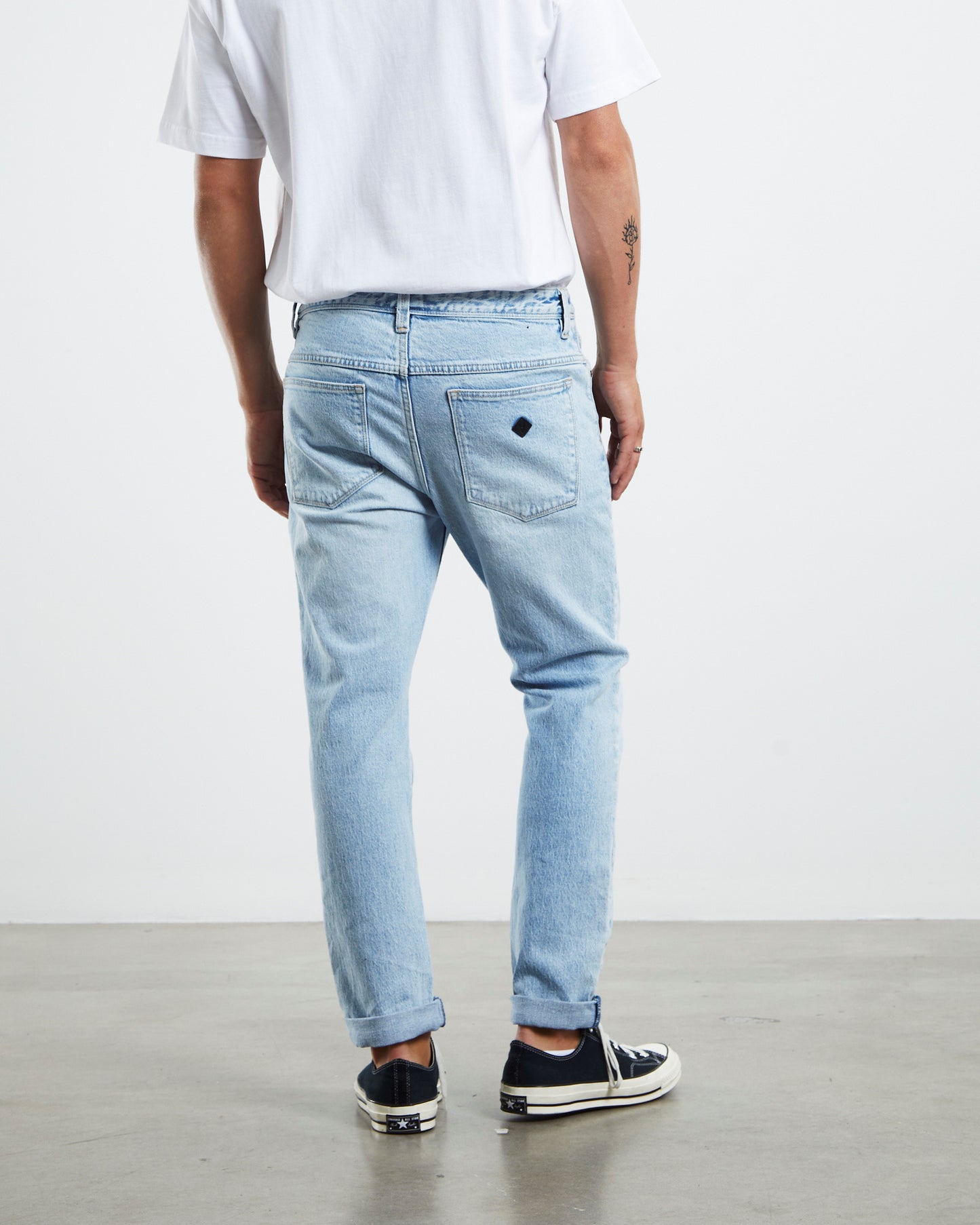 A Dropped Slim Denim Jeans Hustler
