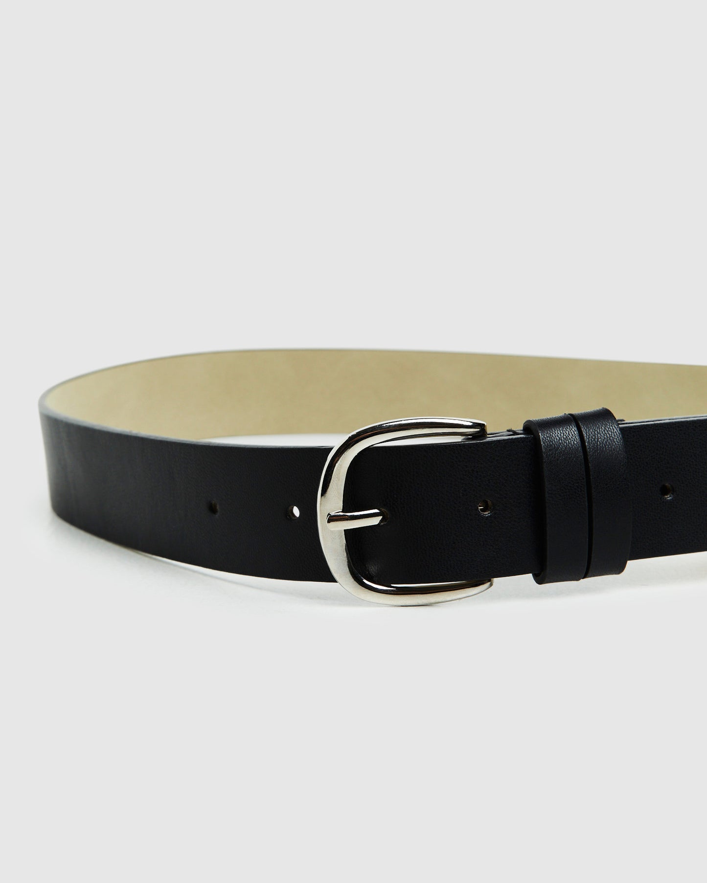 Alyssa Coin Pocket Belt Black
