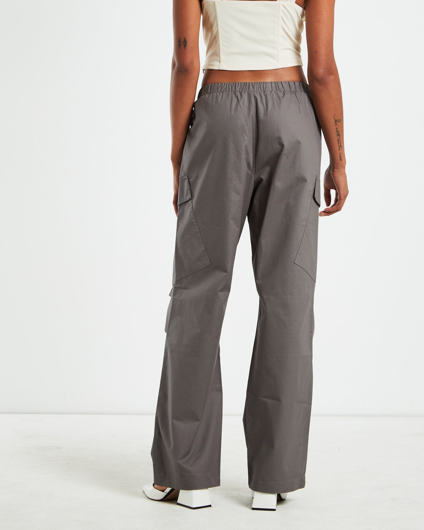 Parker Straight Leg Cargo Pants Grey