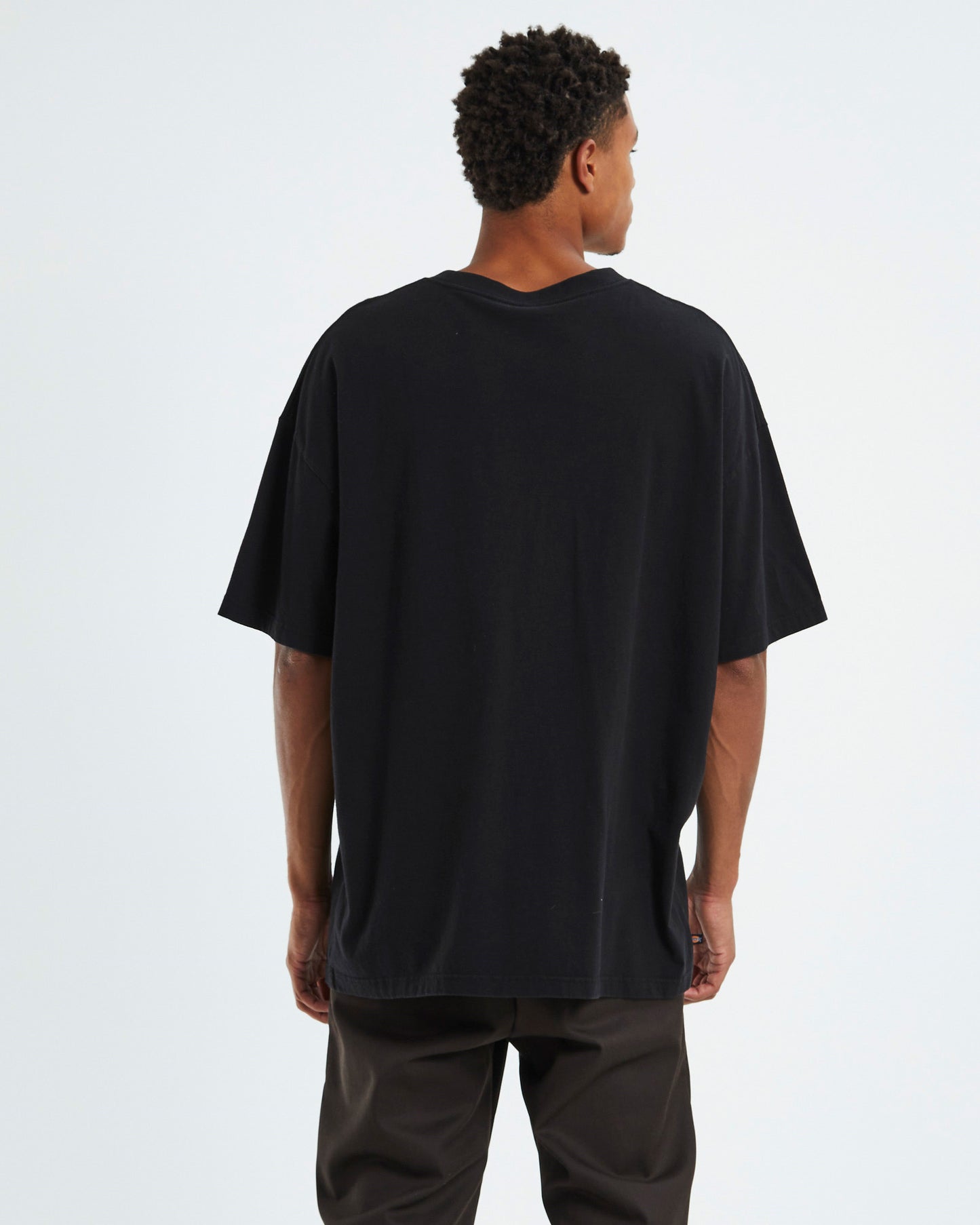 Classic Logo Distress Short Sleeve T-Shirt Black