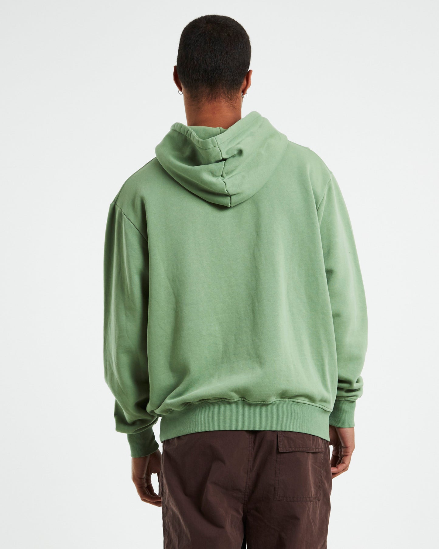 Classic Label Hoodie Washed Jade