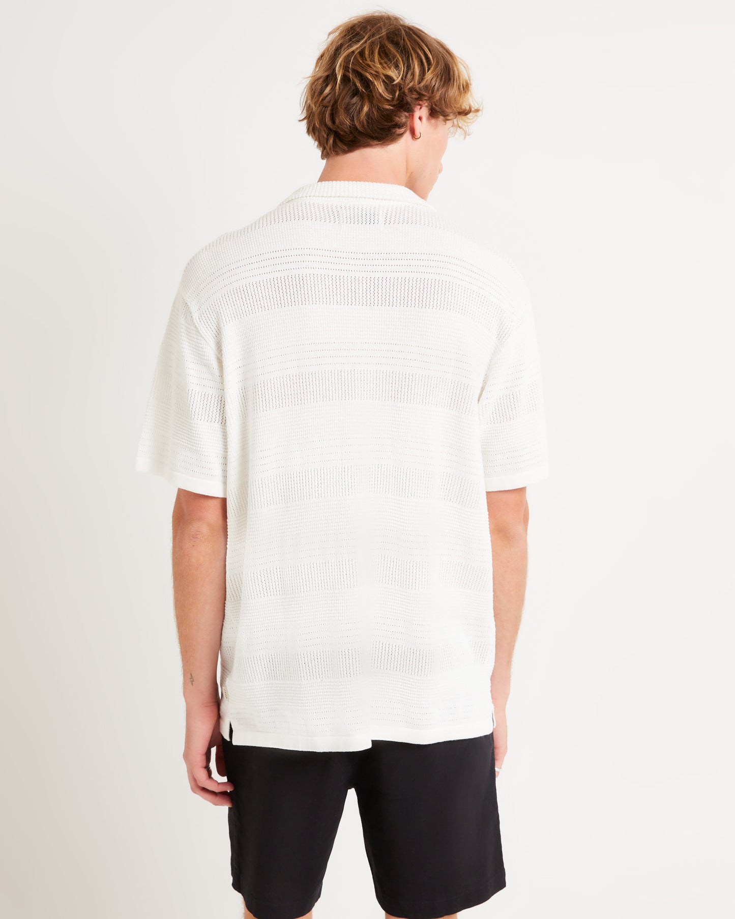 Knitted Short Sleeve Resort Shirt