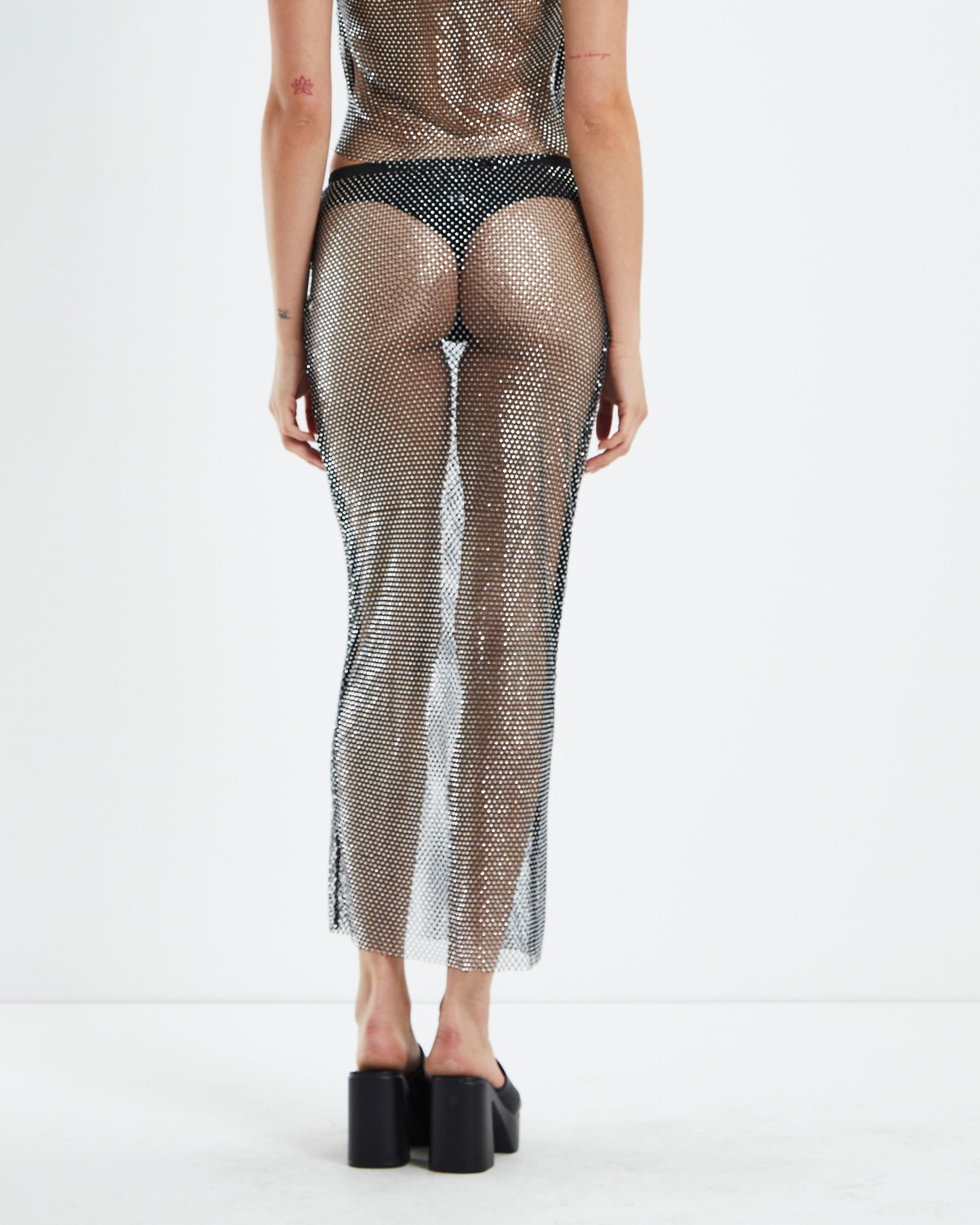 Elektra Rhe Mesh Low Rise Skirt