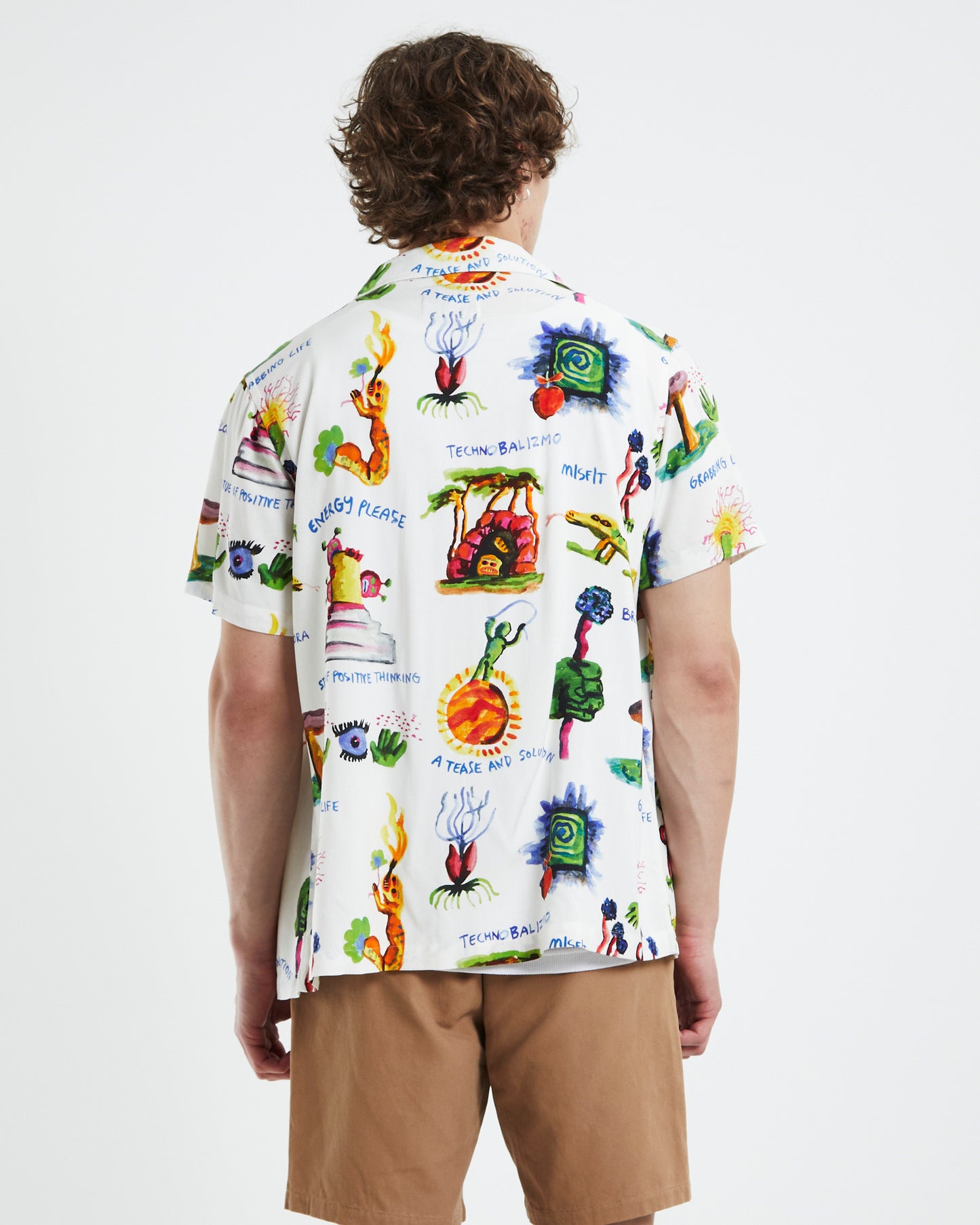Grabbing Life Short Sleeve Shirt White