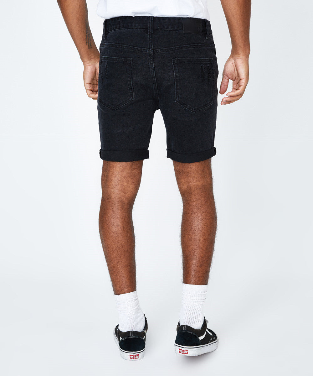 Revolver Shorts New York Trashed Black