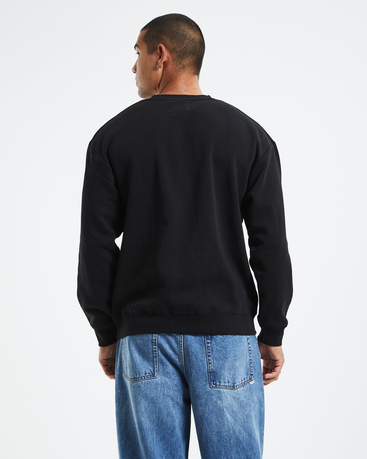 Crew Neck Jumper Black