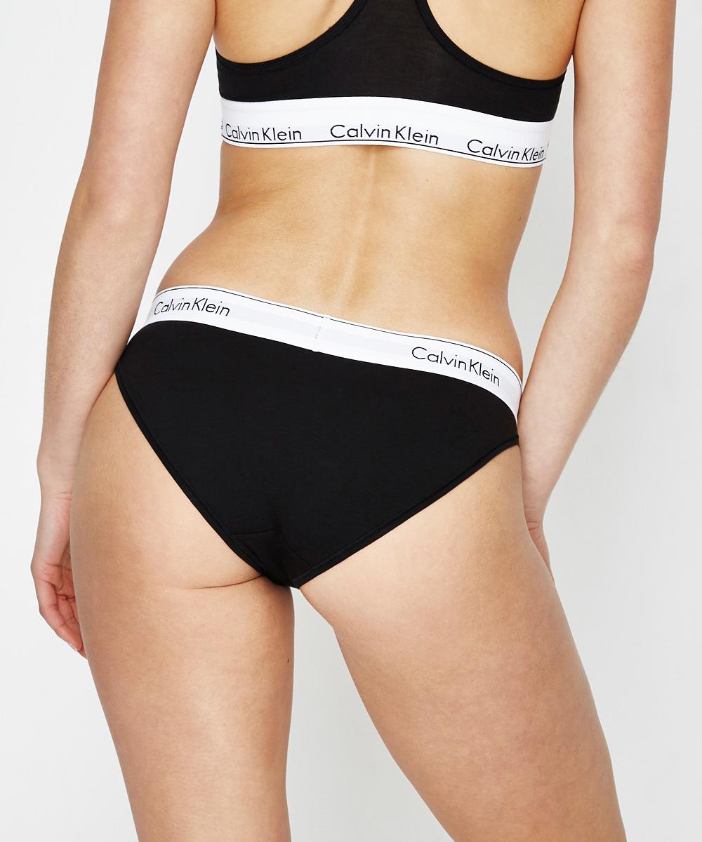Modern Cotton Bikini Bottoms Black