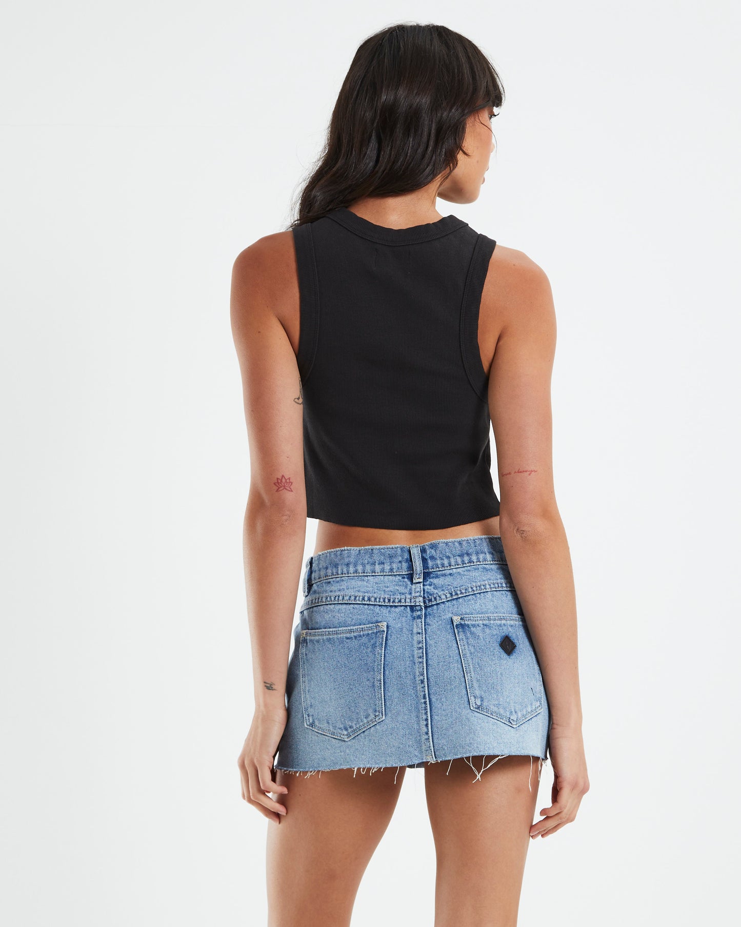A Heather Singlet Black