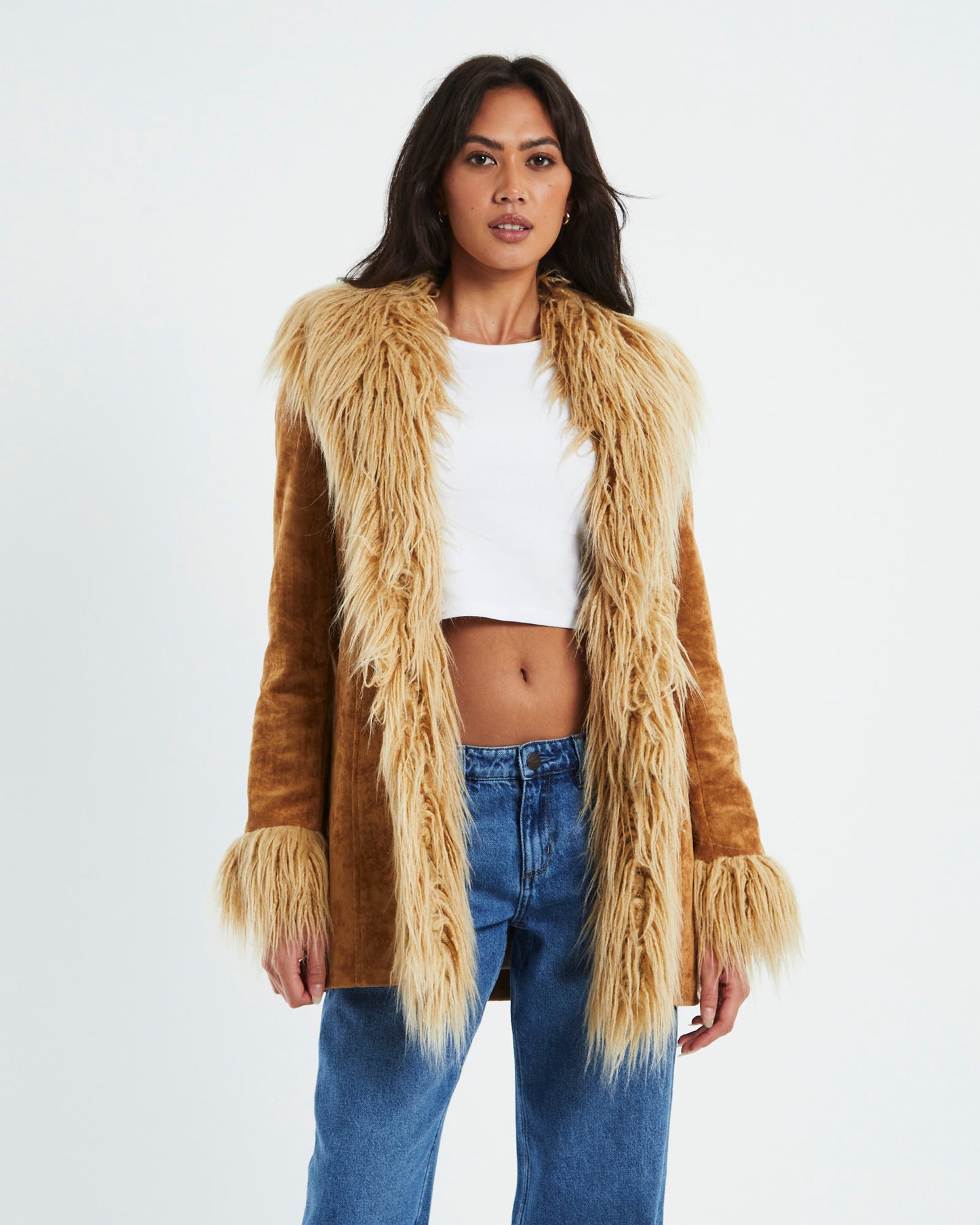 Shag Coat Toffee Tan