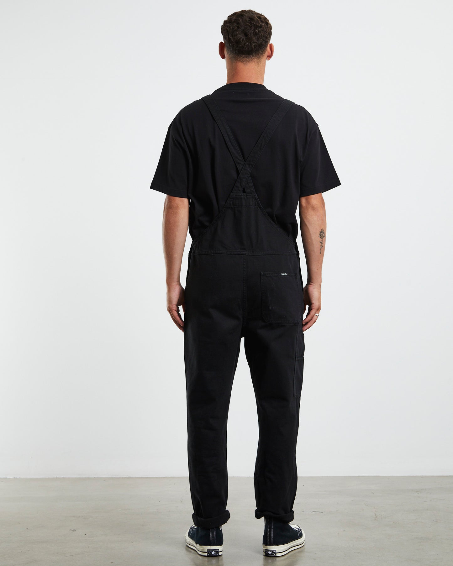 Trade Denim Overalls Black